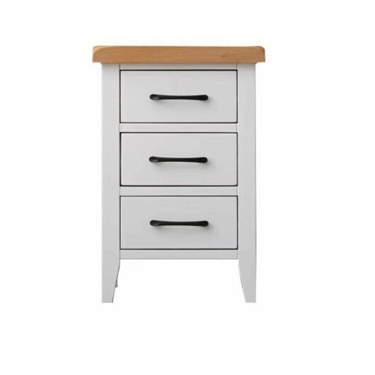 3 Drawer Large Bedside Wide Bedroom Cabinet Night Stand - White Type b - White