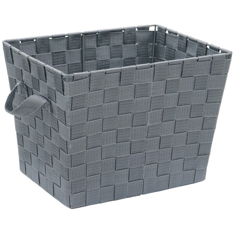 JVL - Vichy Rectangular Nylon Storage Basket with Handles