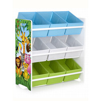 Jungle Animals 9 Bin Storage Unit