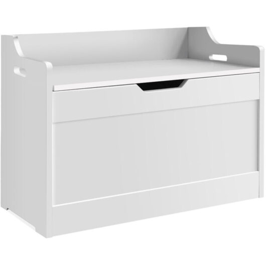 Briefness - Storage Ottoman Chest Toy Box Bedding Blanket Box Large Wooden Stool Bench Shelf