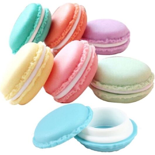 Longziming - Macaroon Box Small Storage Box Storage Boxes Organizer Macarons Shape for Jewelry Necklace, Set of 6 Colorful