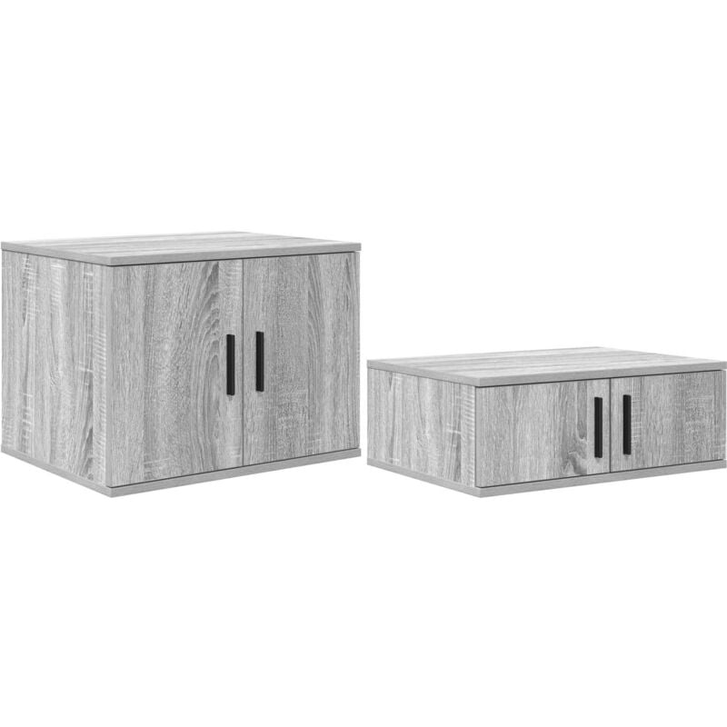 Vidaxl - Storage Cabinet Grey Sonoma 108x41x40 cm Engineered Wood