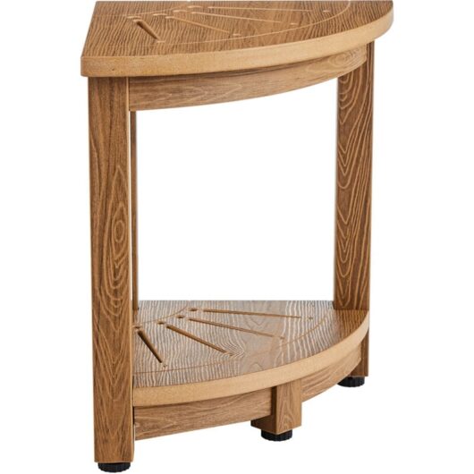 Mophorn - Corner Shower Bench, 16.5' Height 12.8' Radius, Faux Wood Grain Polystyrene, 350 lbs with Storage Shelf, Water Resistant, Shower Stool for