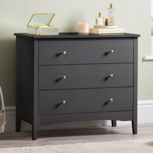 Ilsington Black 3 Drawer Chest of Drawers