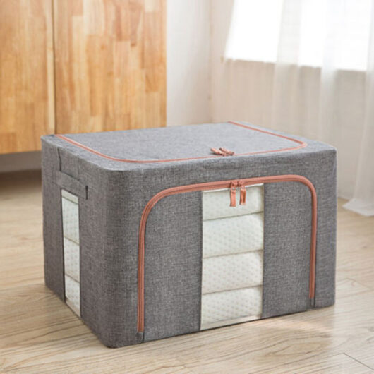 Foldable Storage Bag for Clothes, Storage Box for Clothing, Duvet, Blanket, Pillow, Toy, Jacket, Garments 24L