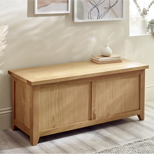 Harper Storage Bench Oak