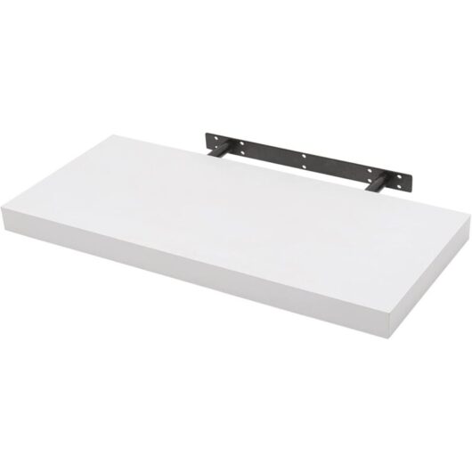 WOLTU Floating Shelf Storage Display Unit Wall Mounted bookcases Unit White 40 cm